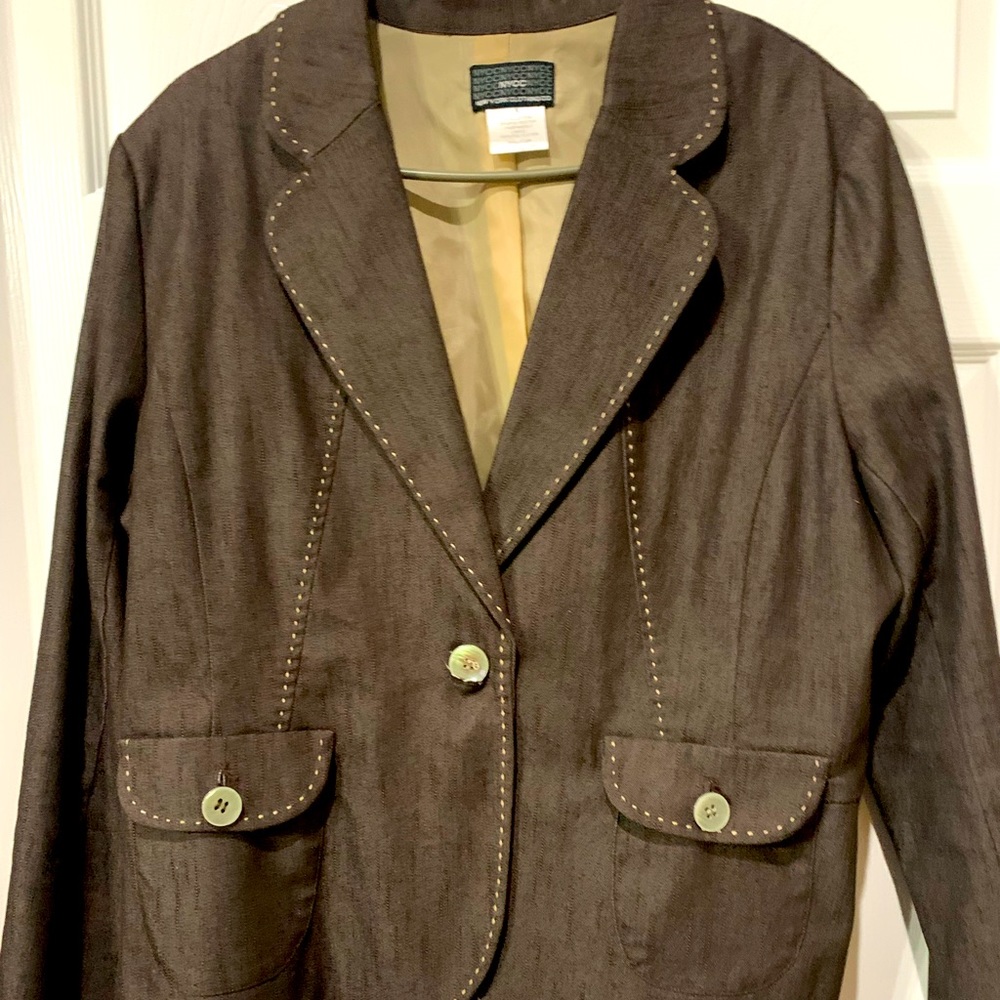 Brown Denim Women NYCC Blazer